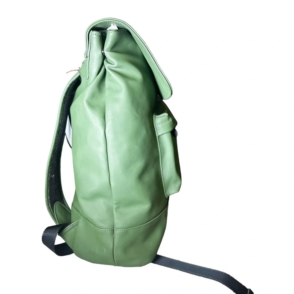 HUNTER | Olive Army Green Large Backpack Zipper Pockets - Picture 7 of 12